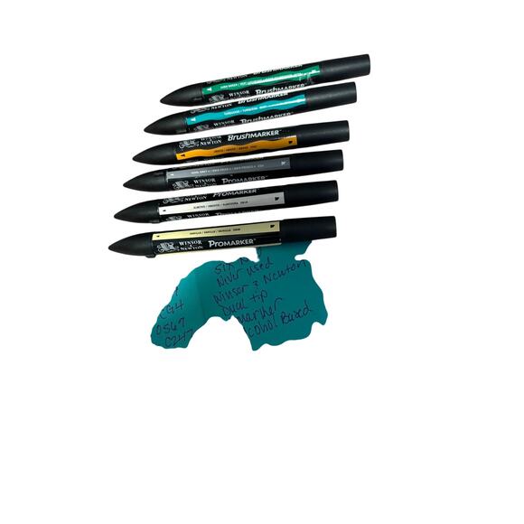 6 NEW Winsor and Newton Dual Tip ProMarkers Bundle - Picture 1 of 6